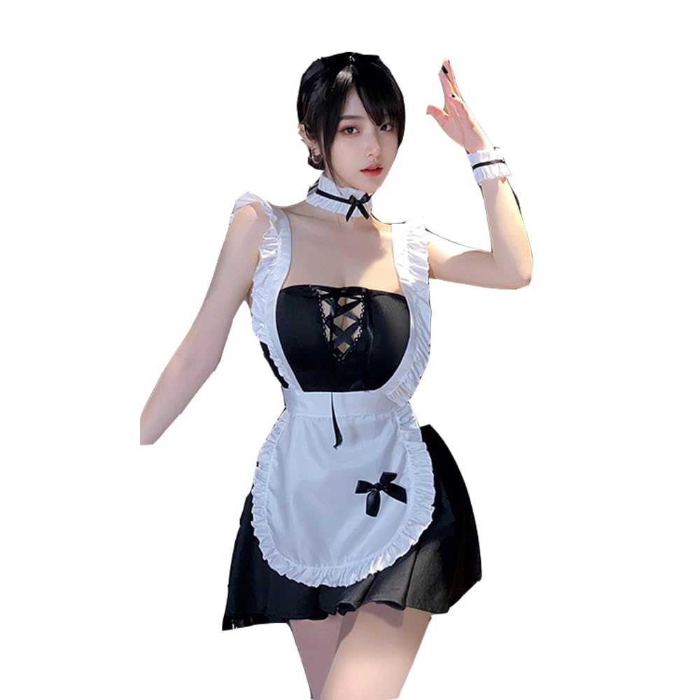 Amazon.co.jp: [ZYTC] メイド服Babaydollレースセクシーメイド服